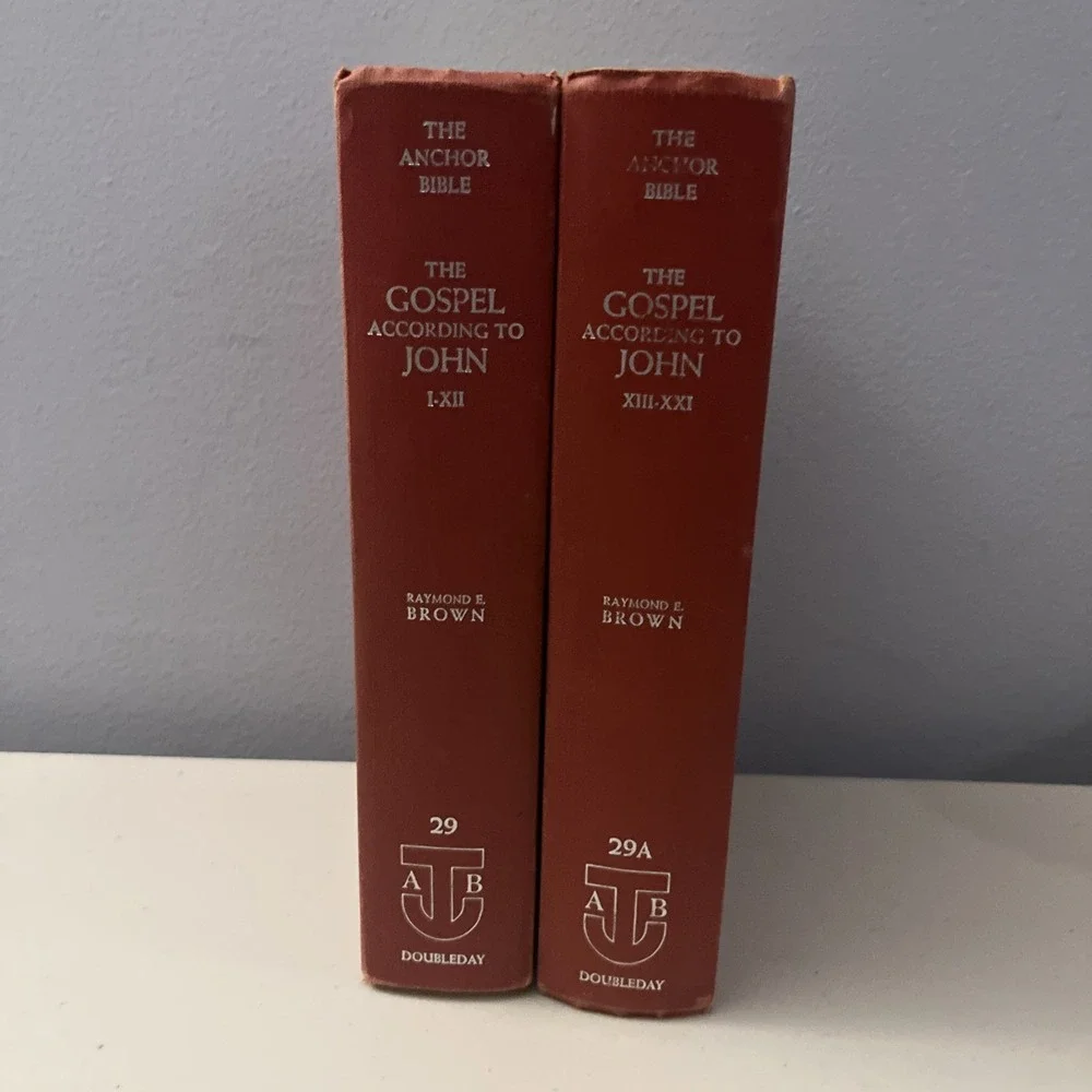The Anchor Bible Gospel According to John 2 Volume Set By Raymond E. Brown